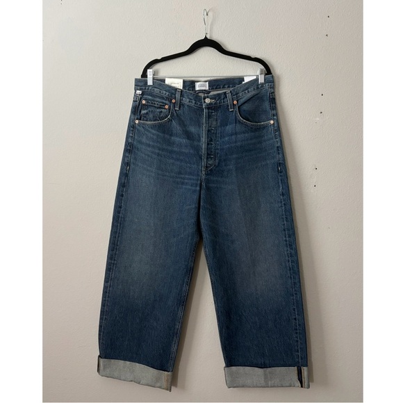NWT Citizens of Humanity Ayla Baggy Crop Jeans in Brielle Wash - Picture 4 of 11